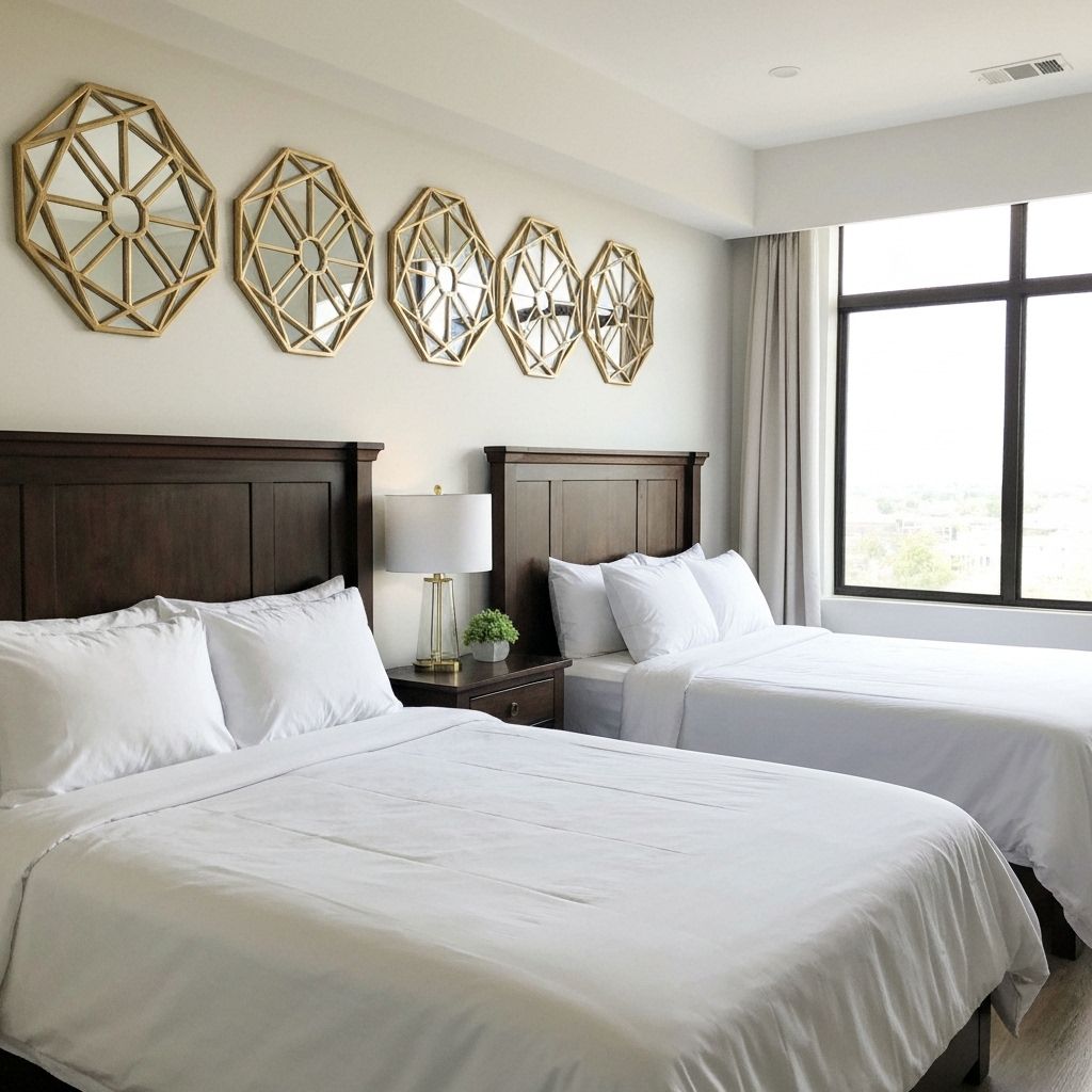 Clean modern bedroom