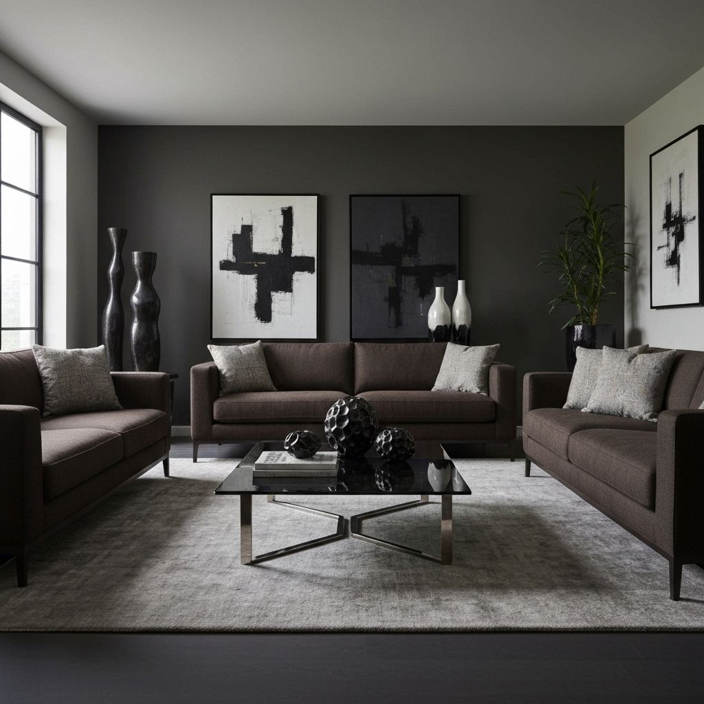 Modern living room staging